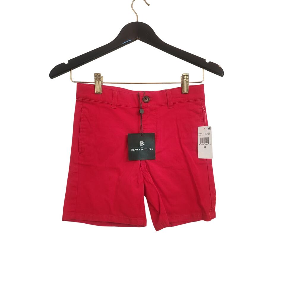 NWT Brooks Brother's Big Boys Stretch Twill Chino Shorts Red 10Y